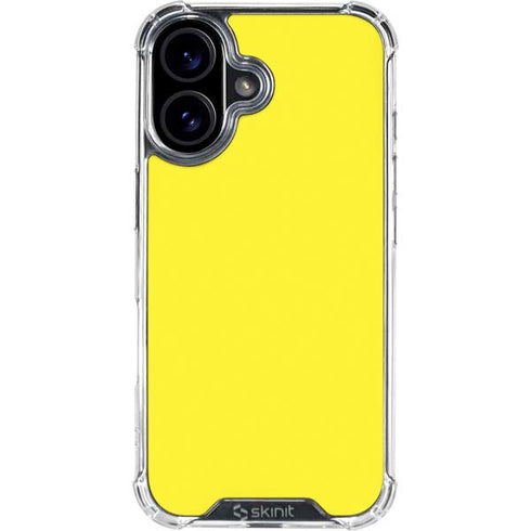 Yellow iPhone 16 Clear Case